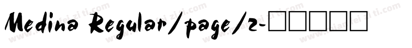Medina Regular/page/2字体转换